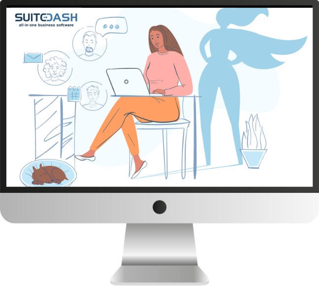 computer screen at SuiteDash Website