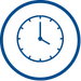 Blue Time Clock Clock icon