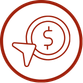 Digital Ad Creation icon showing money in a circle