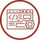 Website Mgt icon representing website development