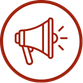 social media icon with a megaphone